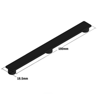 60-110-1 MODULAR SOLUTIONS POLYAMIDE PART<br>END CAP 180MM X 18.5MM BLACK